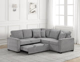 Ariel Gray Sectional With Pull-Out Bed by Happy Homes at Eve Furniture