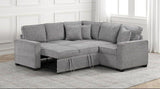 Ariel Gray Sectional With Pull-Out Bed by Happy Homes at Eve Furniture