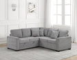 Ariel Gray Sectional With Pull-Out Bed by Happy Homes at Eve Furniture