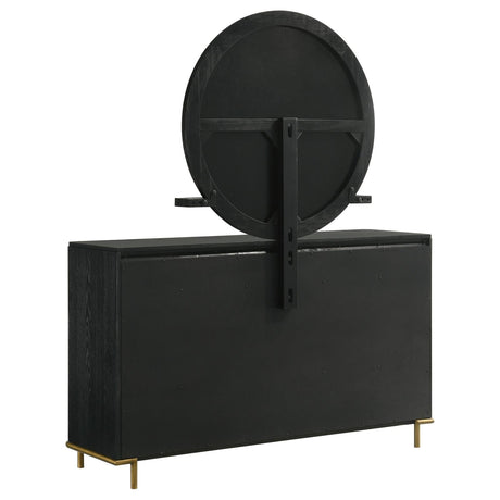 Arini Black 8-Drawer Bedroom Dresser with Mirror by Coaster at Eve Furniture