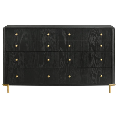 Arini Black 8-drawer Bedroom Dresser by Coaster at Eve Furniture