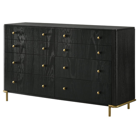 Arini Black 8-drawer Bedroom Dresser by Coaster at Eve Furniture
