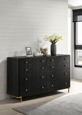 Arini Black 8-drawer Bedroom Dresser by Coaster at Eve Furniture