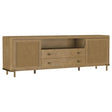 Arini Sand Wash Rattan Cane 2-door TV Stand Media Console by Coaster at Eve Furniture
