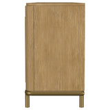 Arini Sand Wash Rattan Cane 2-door TV Stand Media Console by Coaster at Eve Furniture