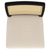 Arini Rattan Cane Dining Side Chair Black, Set of 2 by Coaster at Eve Furniture