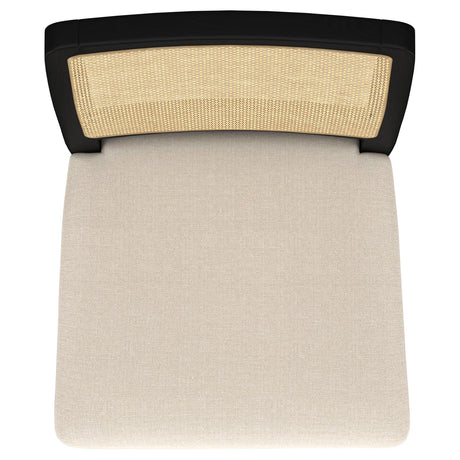 Arini Rattan Cane Dining Side Chair Black, Set of 2 by Coaster at Eve Furniture