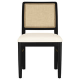 Arini Rattan Cane Dining Side Chair Black, Set of 2 by Coaster at Eve Furniture