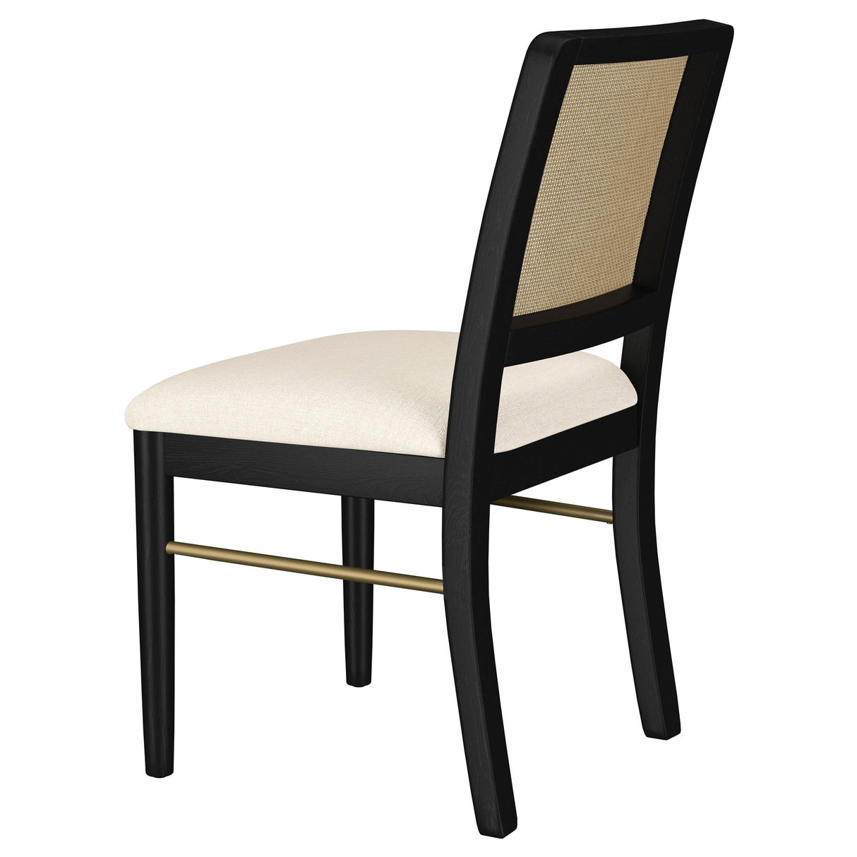 Arini Rattan Cane Dining Side Chair Black, Set of 2 by Coaster at Eve Furniture