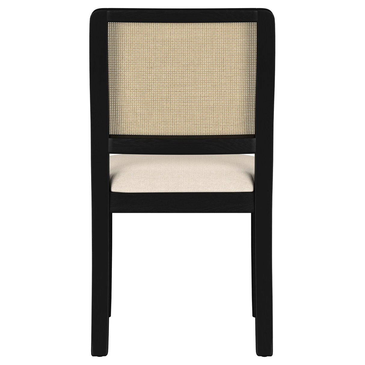 Arini Rattan Cane Dining Side Chair Black, Set of 2 by Coaster at Eve Furniture
