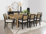 Arini Rattan Cane Dining Side Chair Sand Wash, Set of 2 by Coaster at Eve Furniture