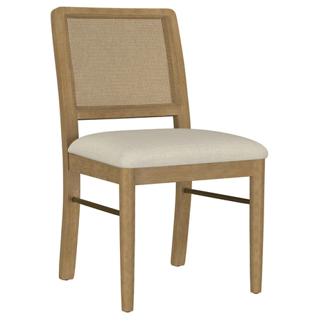 Arini Rattan Cane Dining Side Chair Sand Wash, Set of 2 by Coaster at Eve Furniture