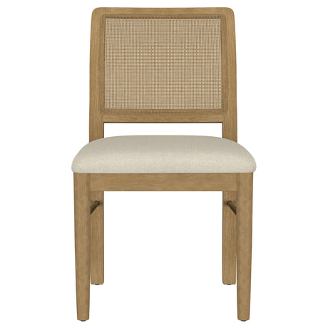 Arini Rattan Cane Dining Side Chair Sand Wash, Set of 2 by Coaster at Eve Furniture