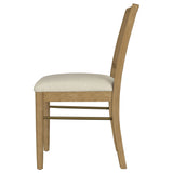Arini Rattan Cane Dining Side Chair Sand Wash, Set of 2 by Coaster at Eve Furniture