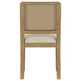 Arini Rattan Cane Dining Side Chair Sand Wash, Set of 2 by Coaster at Eve Furniture