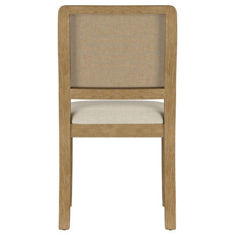 Arini Rattan Cane Dining Side Chair Sand Wash, Set of 2 by Coaster at Eve Furniture