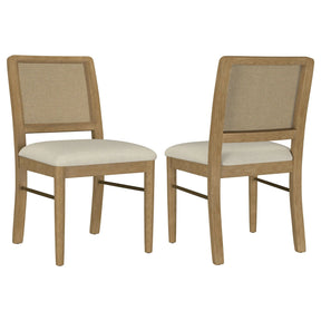 Arini Rattan Cane Dining Side Chair Sand Wash, Set of 2 by Coaster at Eve Furniture