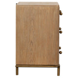 Arini Sand Wash 3-Drawer Nightstand with Dual USB Ports by Coaster at Eve Furniture