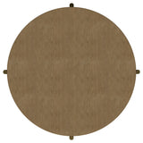 Arini Sand Wash Round Coffee Table With Storage Shelf by Coaster at Eve Furniture