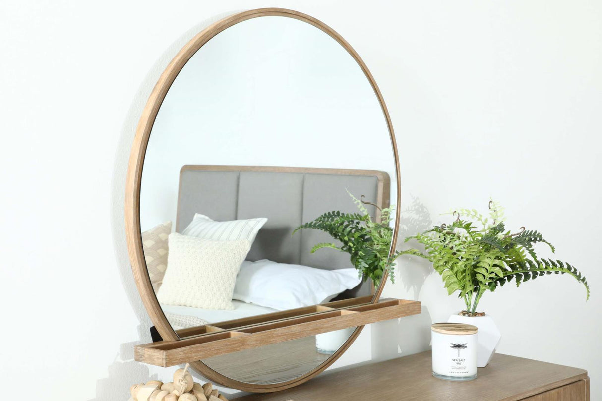 Arini Sand Wash Round Dresser Mirror by Coaster at Eve Furniture