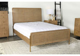 Arini Sand Wash and Natural Rattan California King Panel Bed by Coaster at Eve Furniture