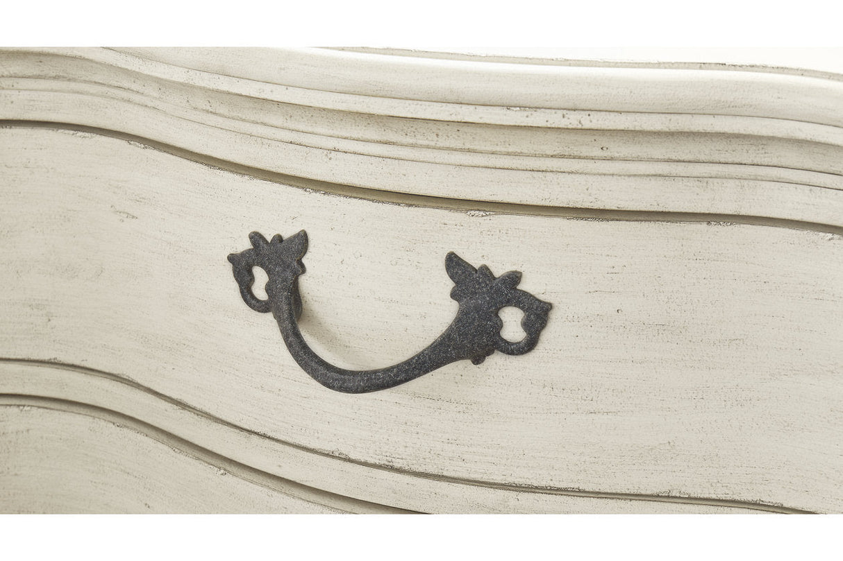 Arlendyne Antique White Upholstered Bedroom Set by Ashley at Eve Furniture