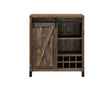 Arlington Rustic Oak Bar Cabinet with Sliding Door by Coaster at Eve Furniture