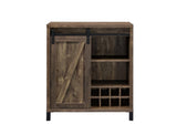 Arlington Rustic Oak Bar Cabinet with Sliding Door by Coaster at Eve Furniture