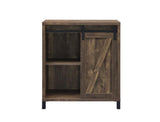 Arlington Rustic Oak Bar Cabinet with Sliding Door by Coaster at Eve Furniture