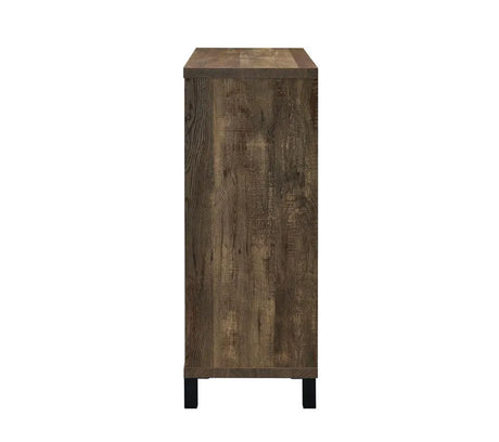 Arlington Rustic Oak Bar Cabinet with Sliding Door by Coaster at Eve Furniture