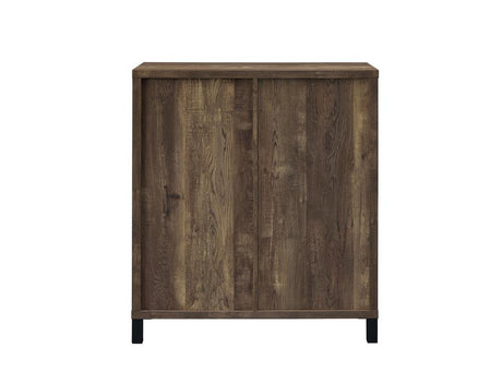 Arlington Rustic Oak Bar Cabinet with Sliding Door by Coaster at Eve Furniture