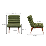 Arlo Dark Green Accent Chair by Moe's Home at Eve Furniture
