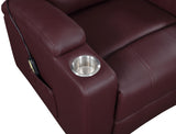 Armstrong Wine Upholstered Power Lift Massage Recliner by Coaster at Eve Furniture