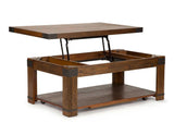 Arusha Lift Top Cocktail Table w/Casters by Steve Silver at Eve Furniture