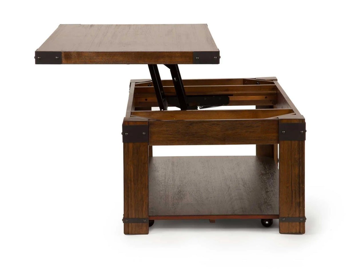 Arusha Lift Top Cocktail Table w/Casters by Steve Silver at Eve Furniture