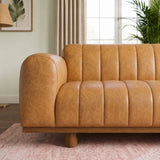 Nebraska Tan Leather Sofa