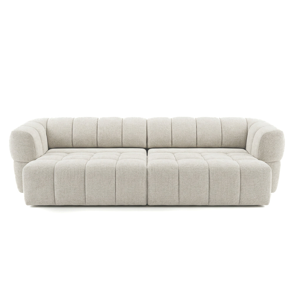 Burntwood Light Brown Chenille PWR Slider Sofa