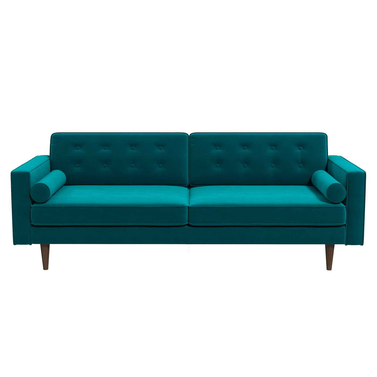 Casey Tufted Back Teal Velvet Upholstered Sofa