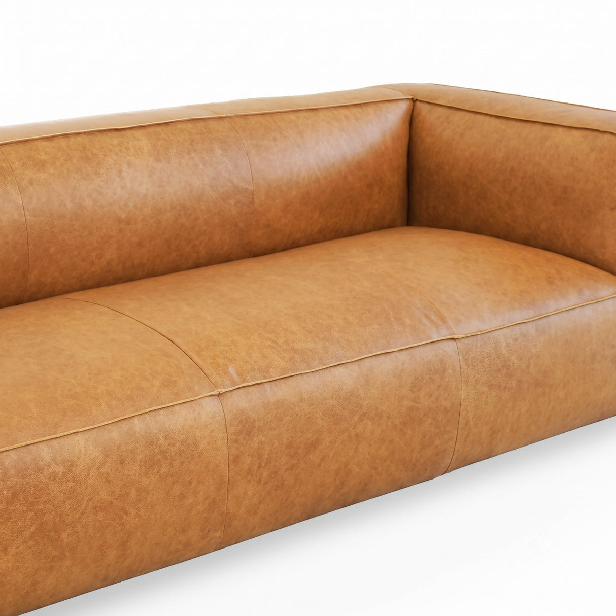 Colton Tan Leather Sofa by Ashcroft Furniture at Eve Furniture