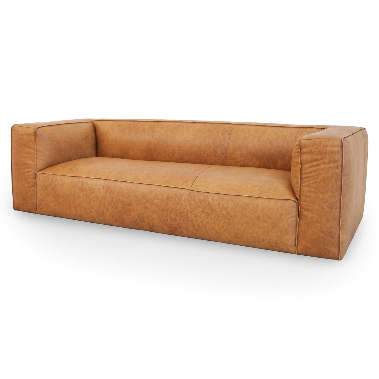 Colton Tan Leather Sofa by Ashcroft Furniture at Eve Furniture
