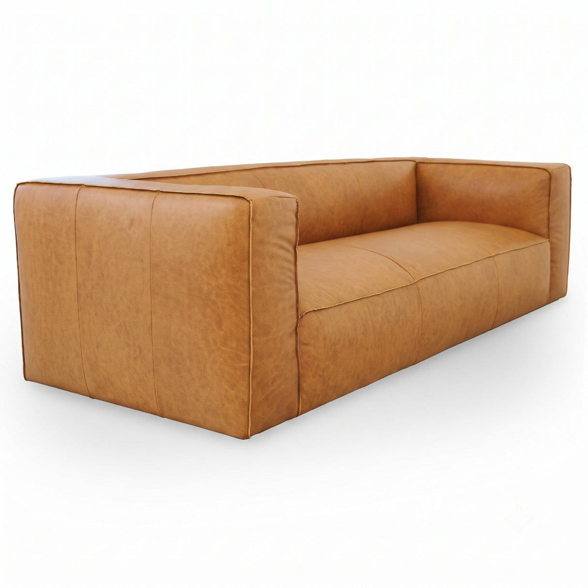 Colton Tan Leather Sofa by Ashcroft Furniture at Eve Furniture