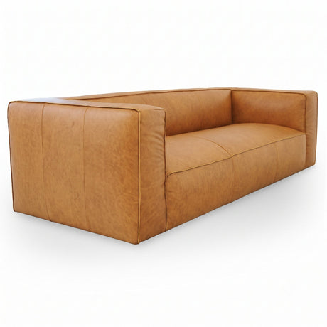Colton Tan Leather Sofa by Ashcroft Furniture at Eve Furniture