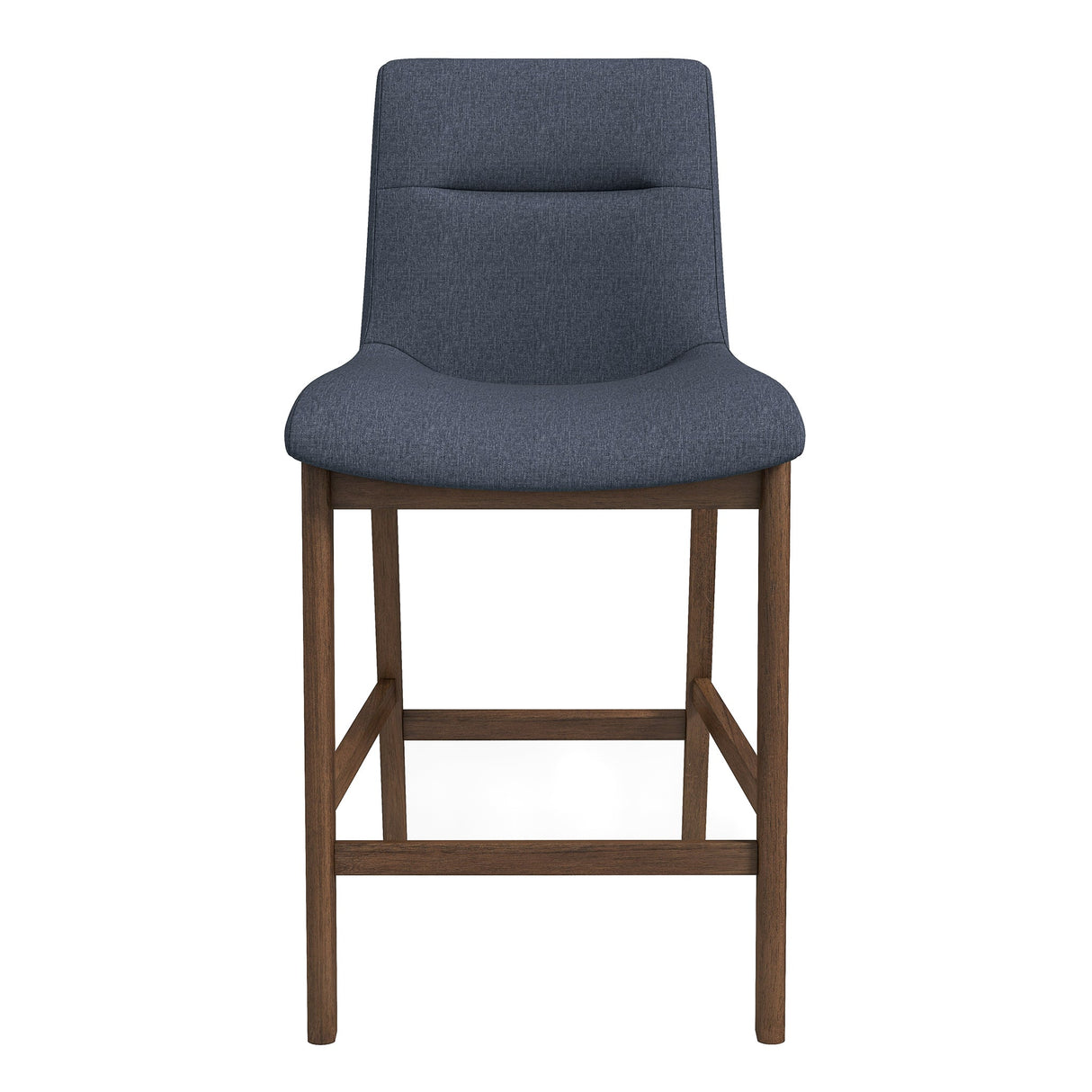 Langlade Fabric Upholstered Counter Stool in Gray (Set of 2)