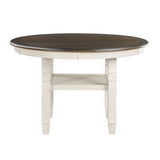 Asher Antique White/Brown Dining Set by Homelegance at Eve Furniture