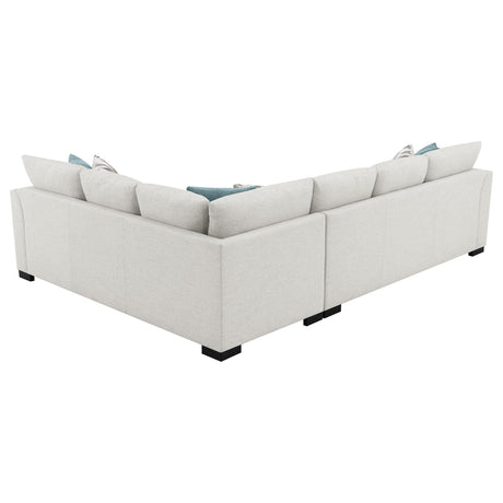 Ashford Greige Chenille Upholstered Sleeper Sectional Sofa by Coaster at Eve Furniture