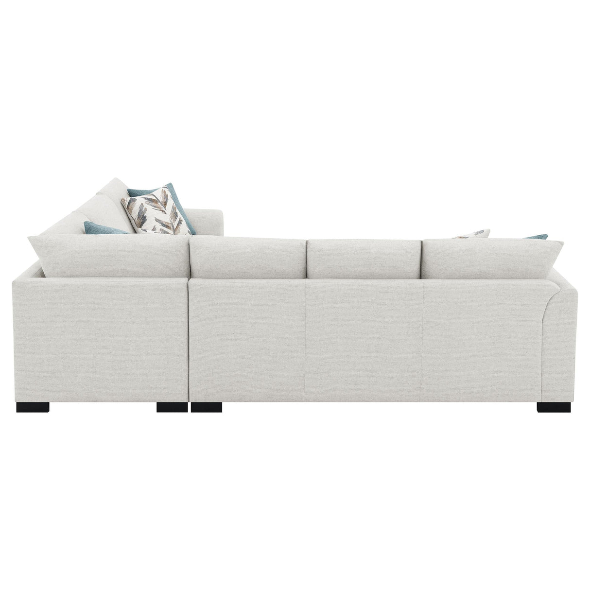 Ashford Greige Chenille Upholstered Sleeper Sectional Sofa by Coaster at Eve Furniture