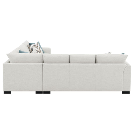 Ashford Greige Chenille Upholstered Sleeper Sectional Sofa by Coaster at Eve Furniture