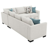Ashford Greige Chenille Upholstered Sleeper Sectional Sofa by Coaster at Eve Furniture