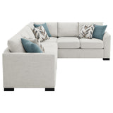 Ashford Greige Chenille Upholstered Sleeper Sectional Sofa by Coaster at Eve Furniture