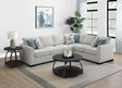 Ashford Greige Chenille Upholstered Sleeper Sectional Sofa by Coaster at Eve Furniture